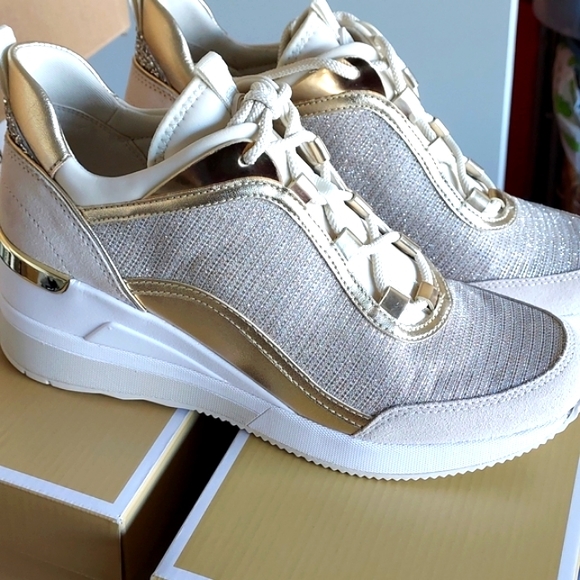 NWB MK Lolly Trainer Glitter Chain Mesh - Picture 4 of 4